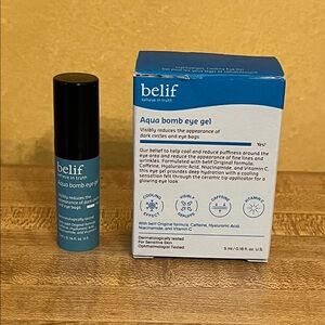 🌟4/$10 Sale🌟 Belif Aqua Bomb Eye Gel Sample Reduces Dark Circles Eye Bags Travel